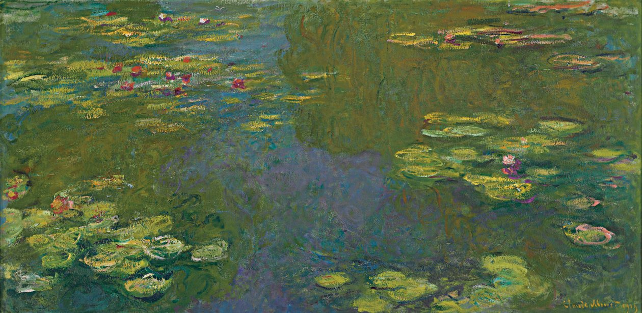 Staw lilii wodnych; Staw lilii wodnych, 1919 autorstwa Claude Monet