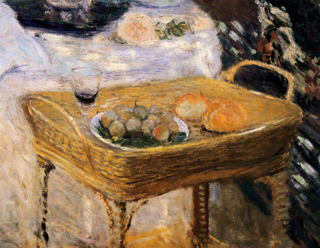 Obiad, panel dekoracyjny przedstawiający ogród Moneta w Argenteuil 9detal) autorstwa Claude Monet