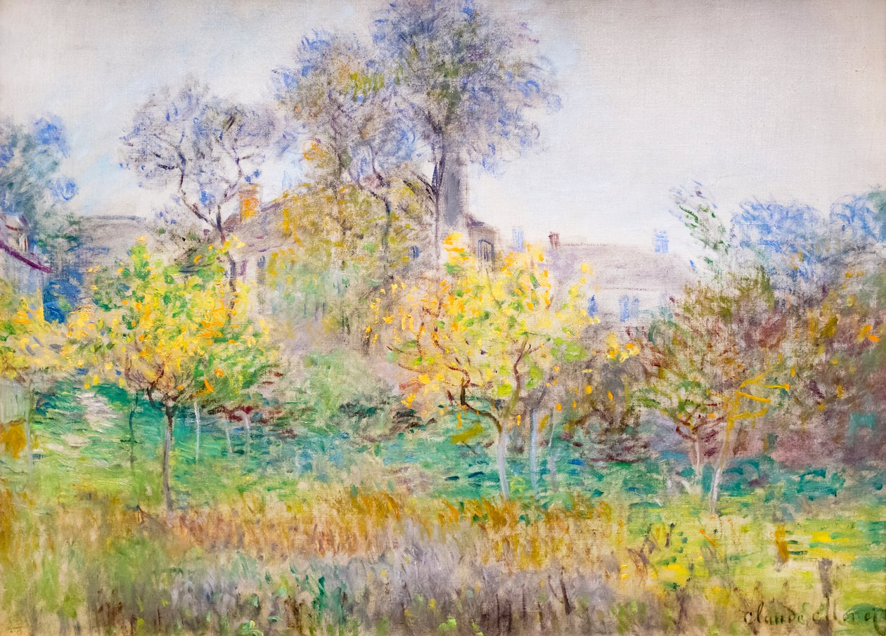 Sad, ok. 1874 (olej na płótnie) autorstwa Claude Monet