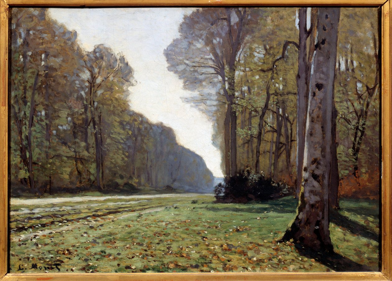 Bruk Chailly, Fontainebleau, ok. 1865 (olej na płótnie) autorstwa Claude Monet