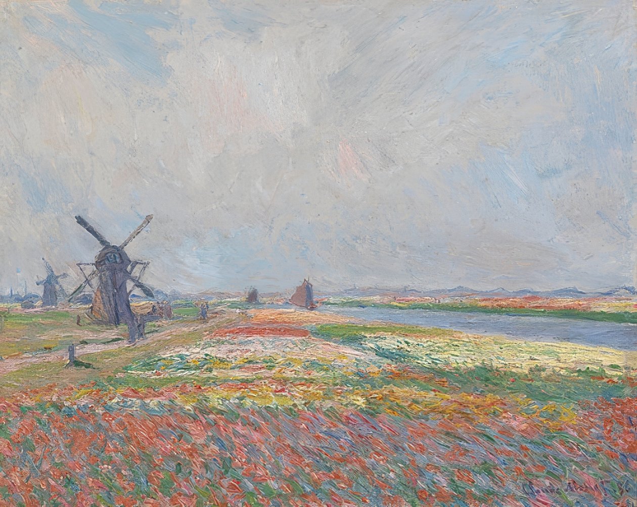 Pola tulipanów w pobliżu Hagi. 1886 autorstwa Claude Monet