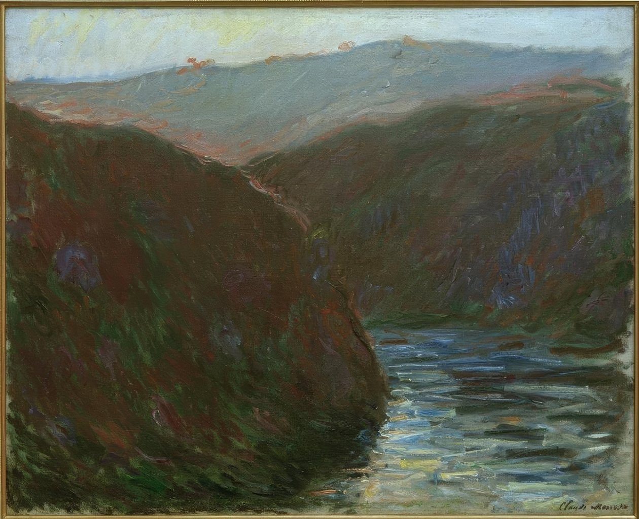 Creuse Valley, efekt wieczorny autorstwa Claude Monet