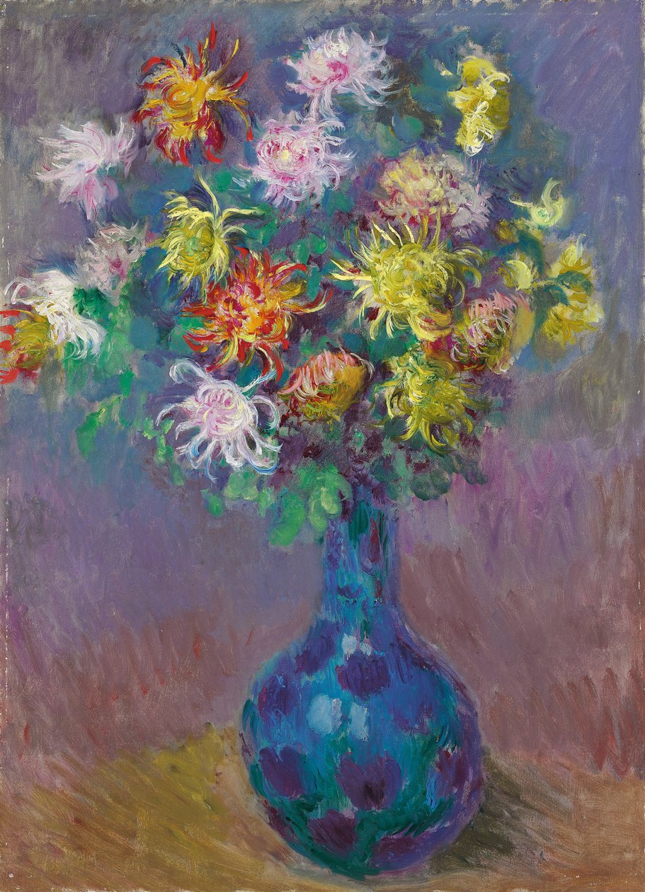 Wazon chryzantem, 1882 autorstwa Claude Monet