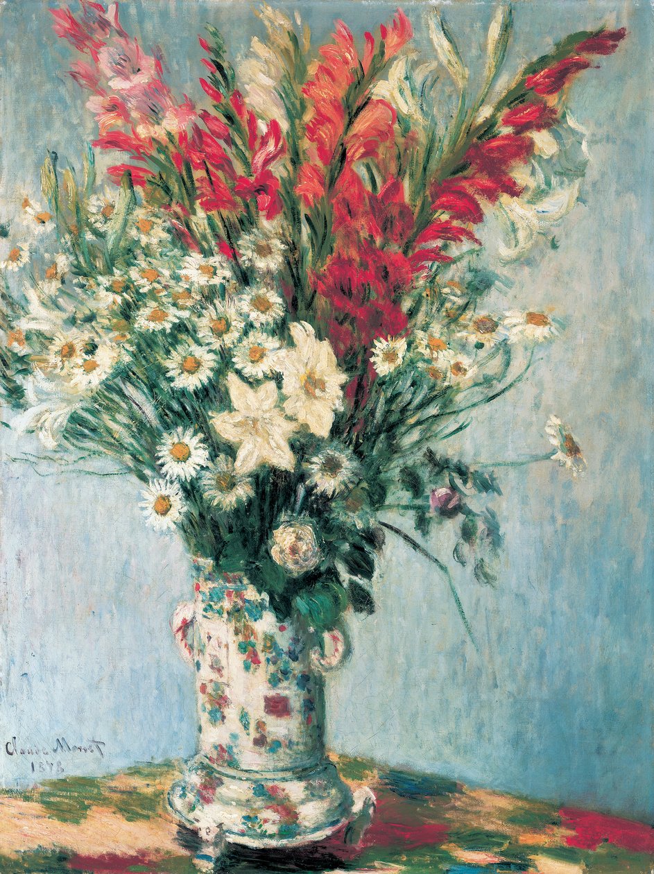 Wazon z kwiatami, 1878 autorstwa Claude Monet
