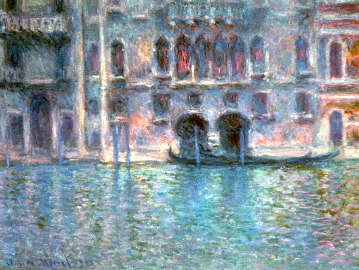 Wenecja, Palazzo Da Mula, 1908 autorstwa Claude Monet