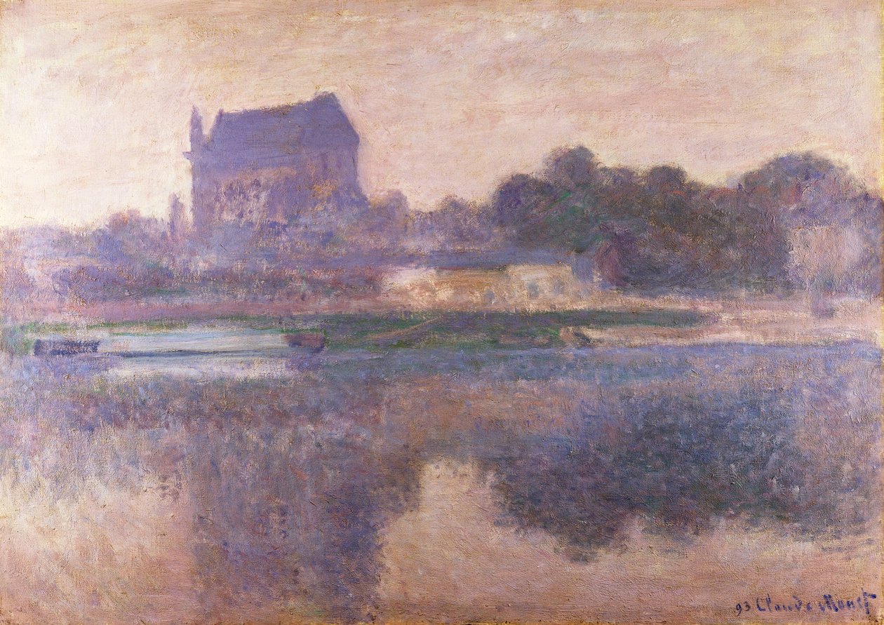 Kościół Vernon we mgle, 1893 autorstwa Claude Monet