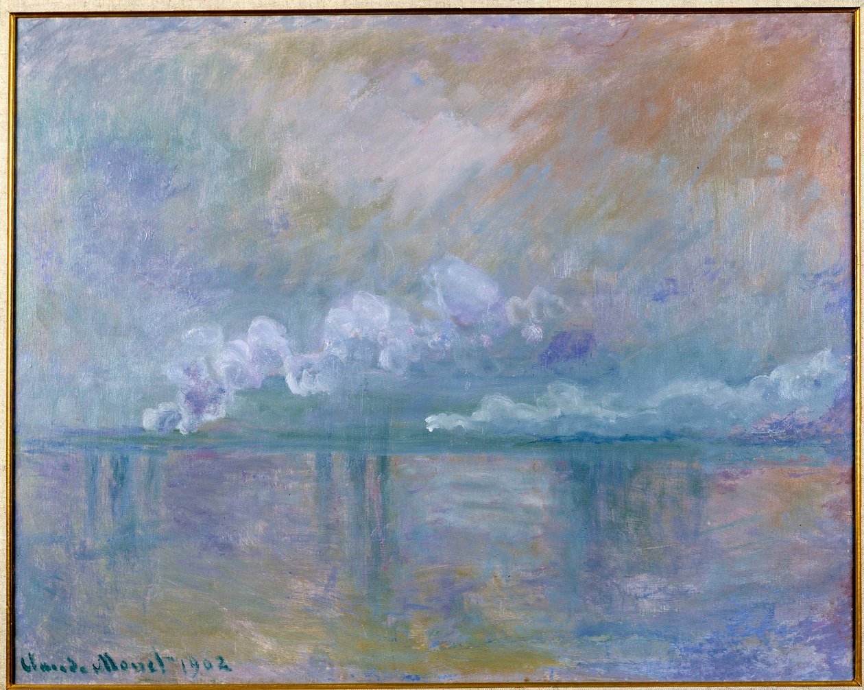Widok na most krzyżowy Charing w Londynie autorstwa Claude Monet