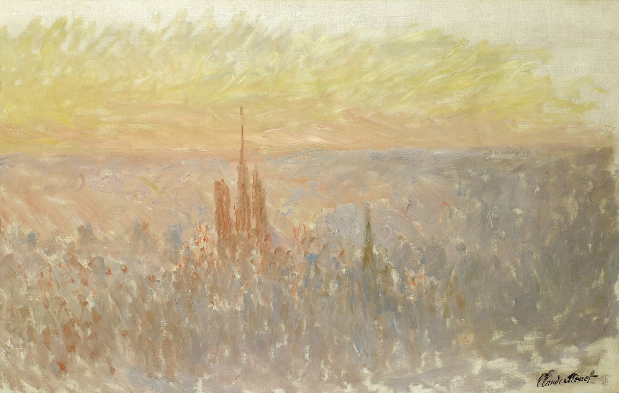 Widok na Rouen autorstwa Claude Monet