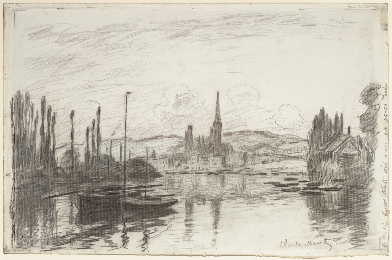 Widok Rouen autorstwa Claude Monet