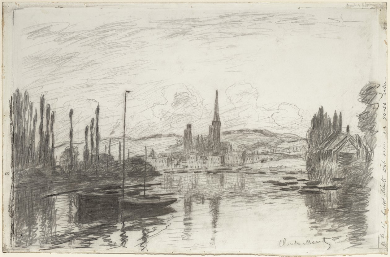 Widok Rouen, 1883 autorstwa Claude Monet