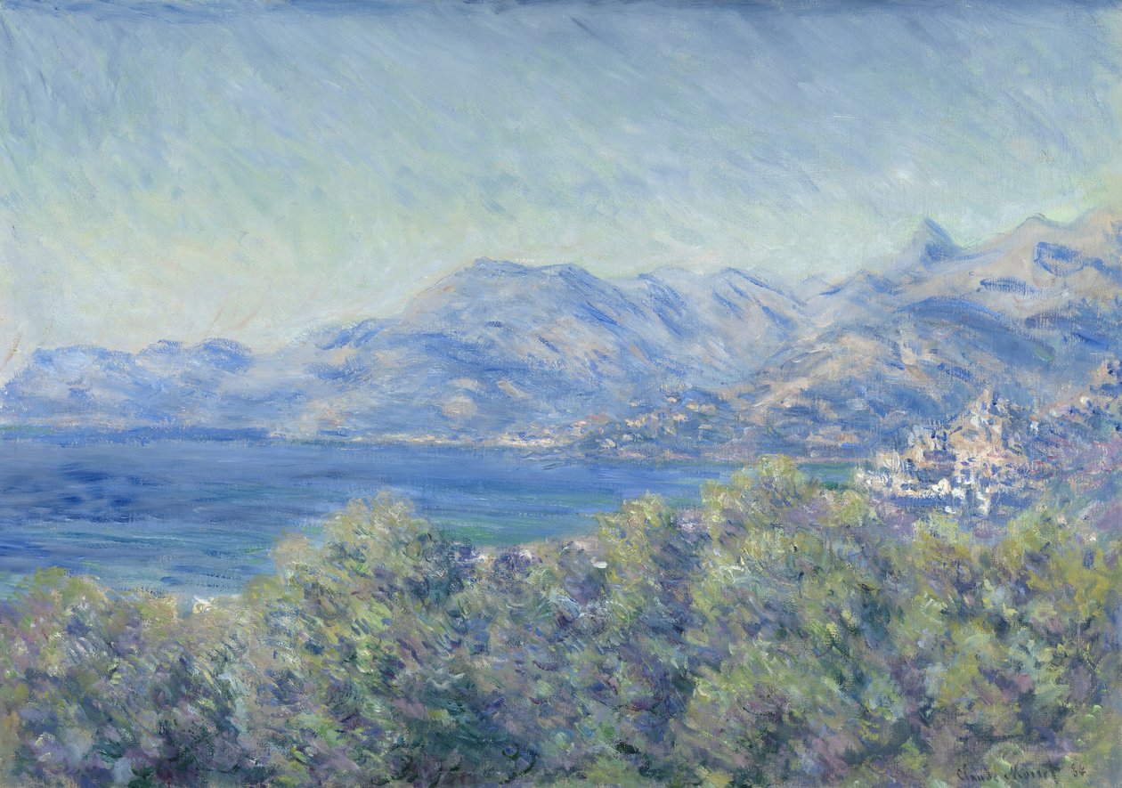 Widok na Ventimiglię autorstwa Claude Monet