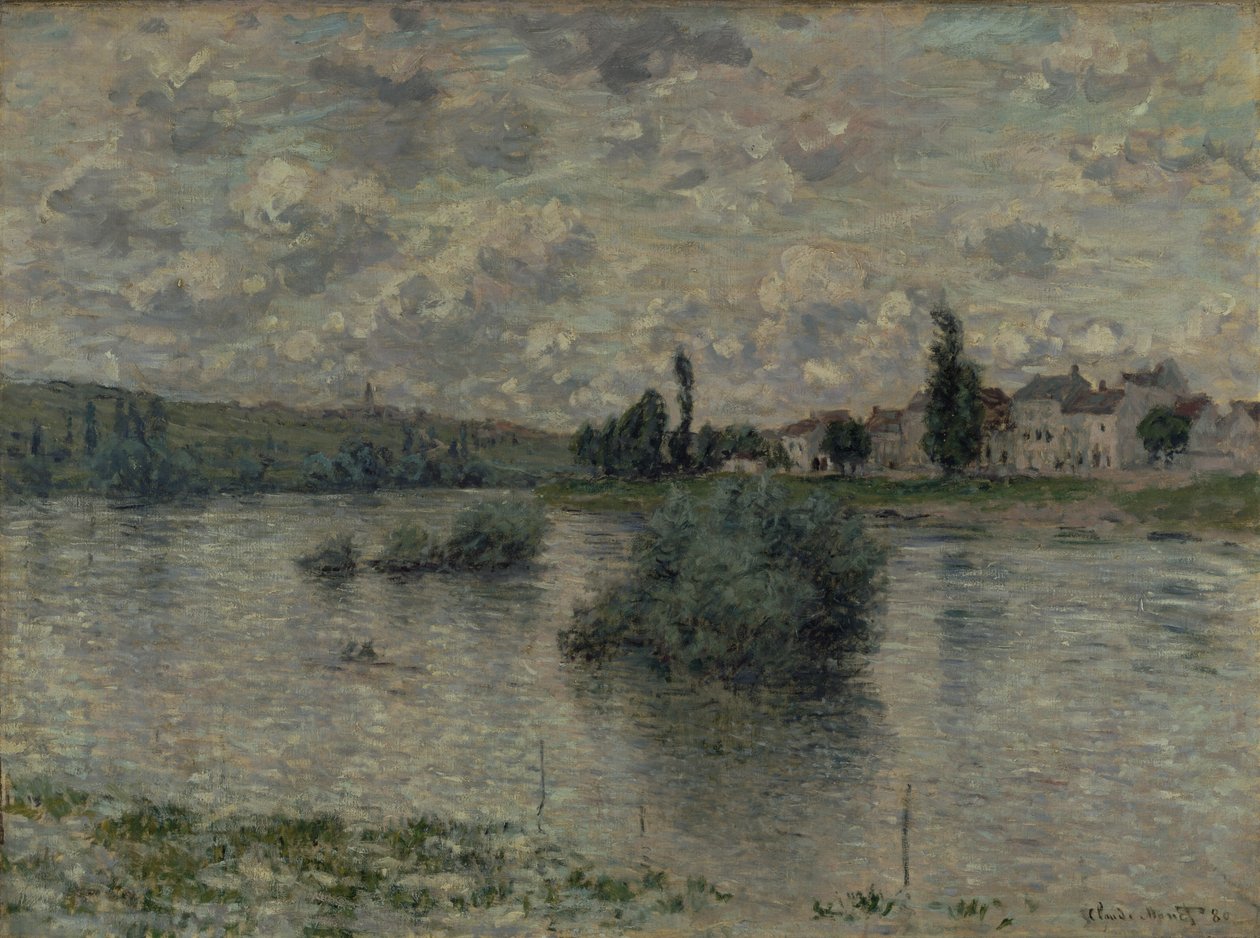 Widok na Sekwanę, Lavacourt, 1880 autorstwa Claude Monet