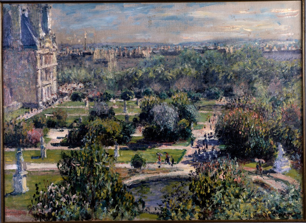 View over the Tuileries gardens in Paris autorstwa Claude Monet