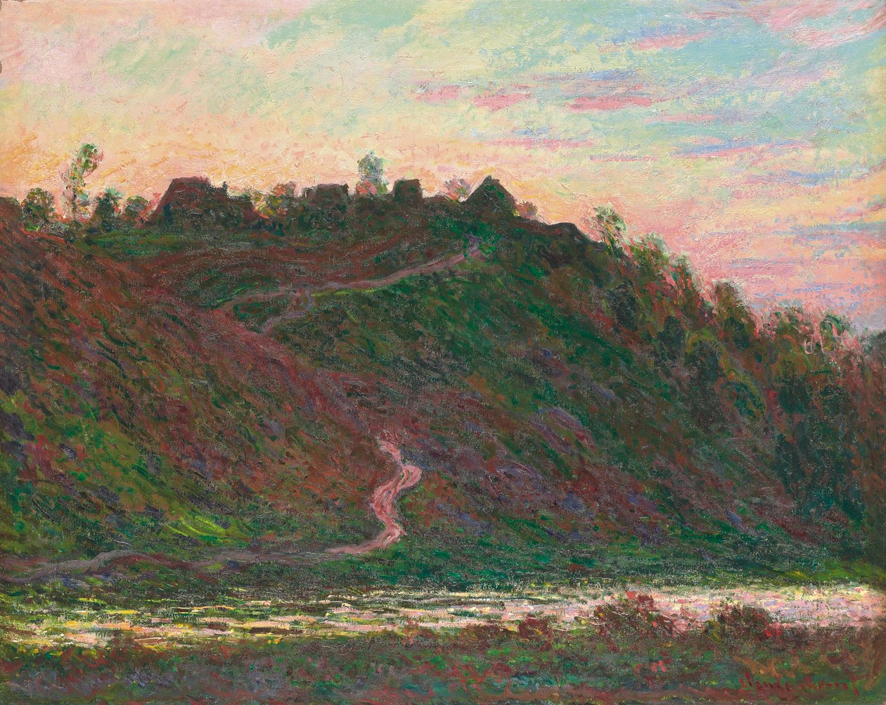 Wioska La Roche-Blond: efekt wieczorny, 1889 autorstwa Claude Monet