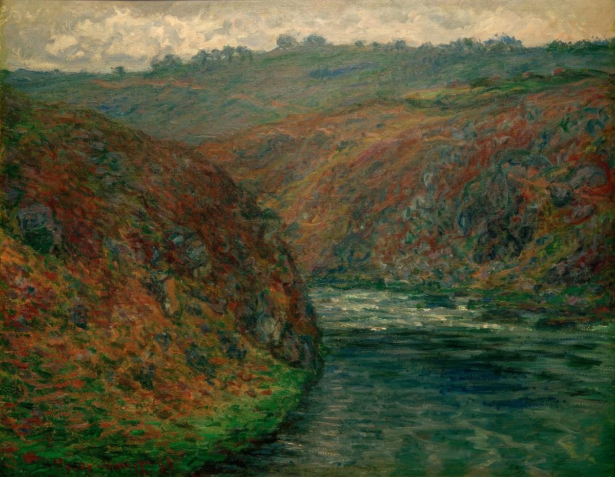Widok Creuse, ciemna pogoda autorstwa Claude Monet