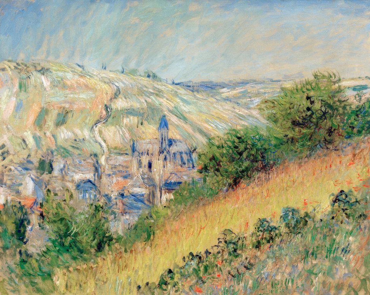 Vue de Vetheuil (Widok Vetheuil sur Seine) autorstwa Claude Monet