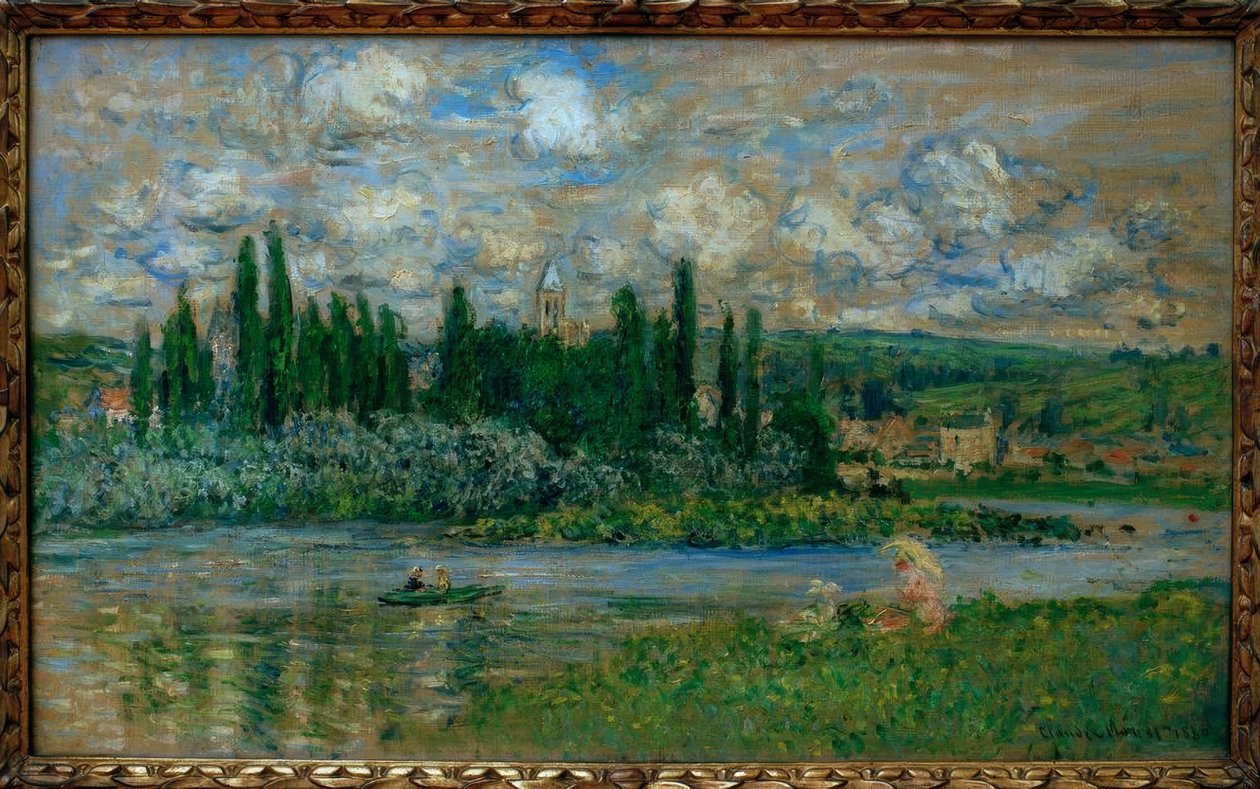 Vue de Vetheuil (Widok Vetheuil sur Seine) autorstwa Claude Monet