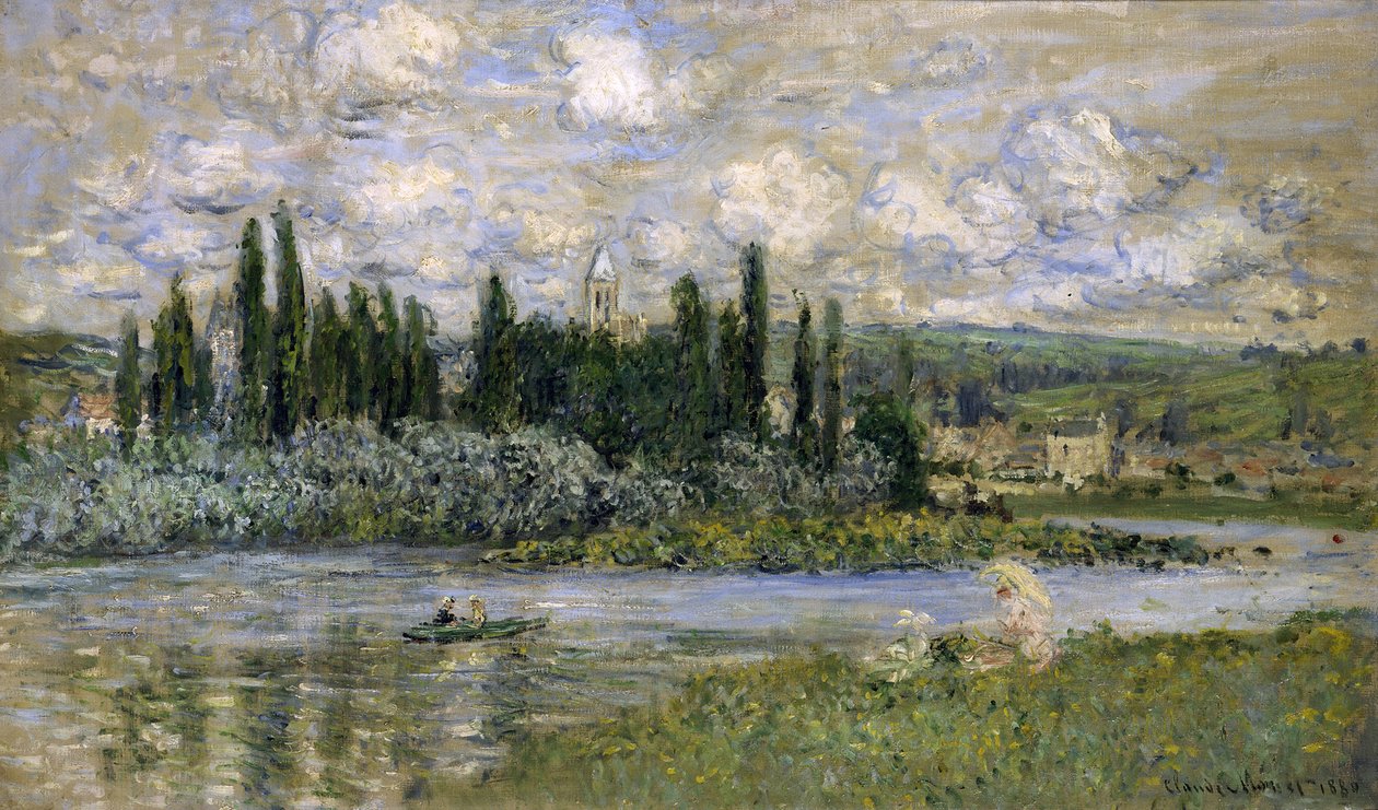 Widok na Vétheuil autorstwa Claude Monet