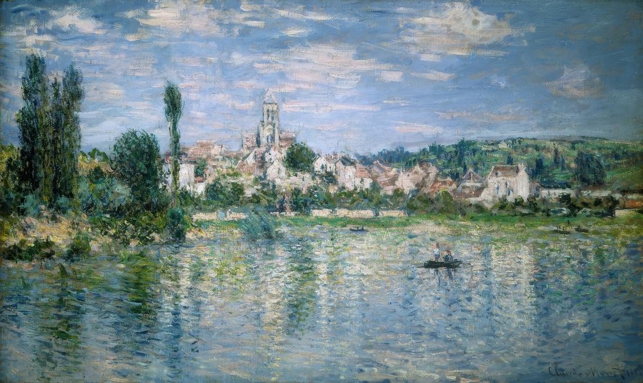 Widok Vétheuil, lato autorstwa Claude Monet