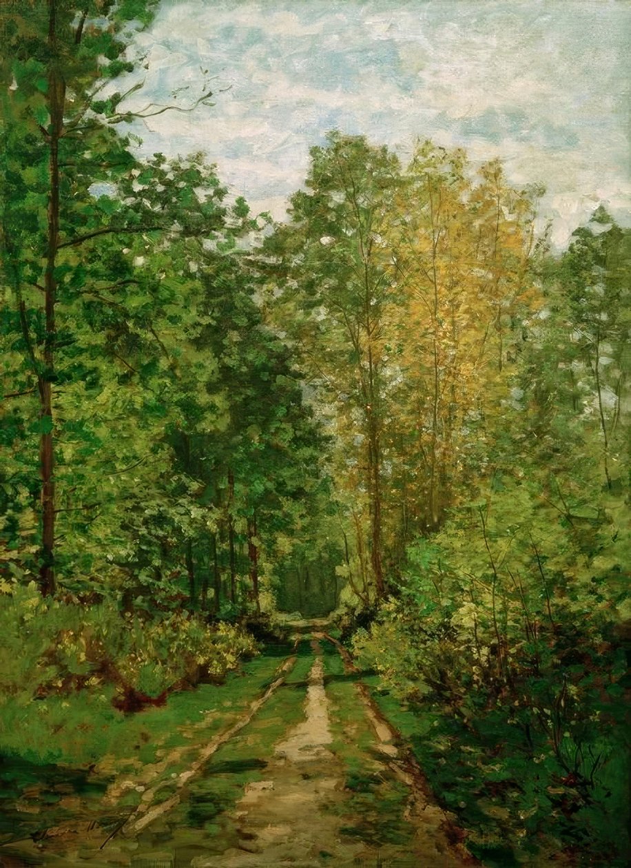 Leśna ścieżka autorstwa Claude Monet