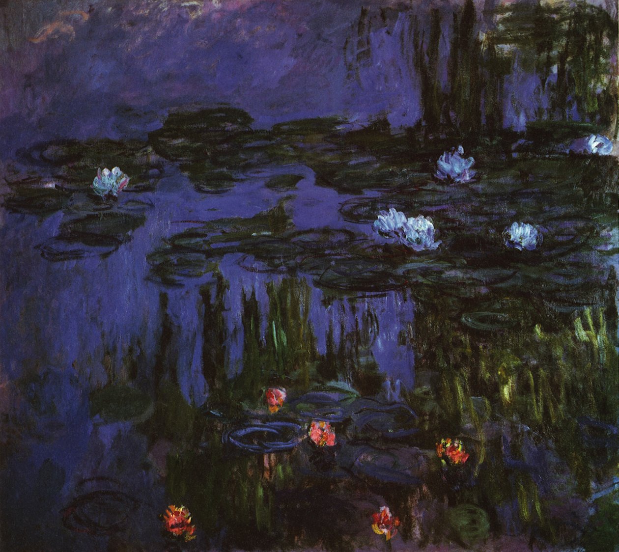 Lilie wodne autorstwa Claude Monet