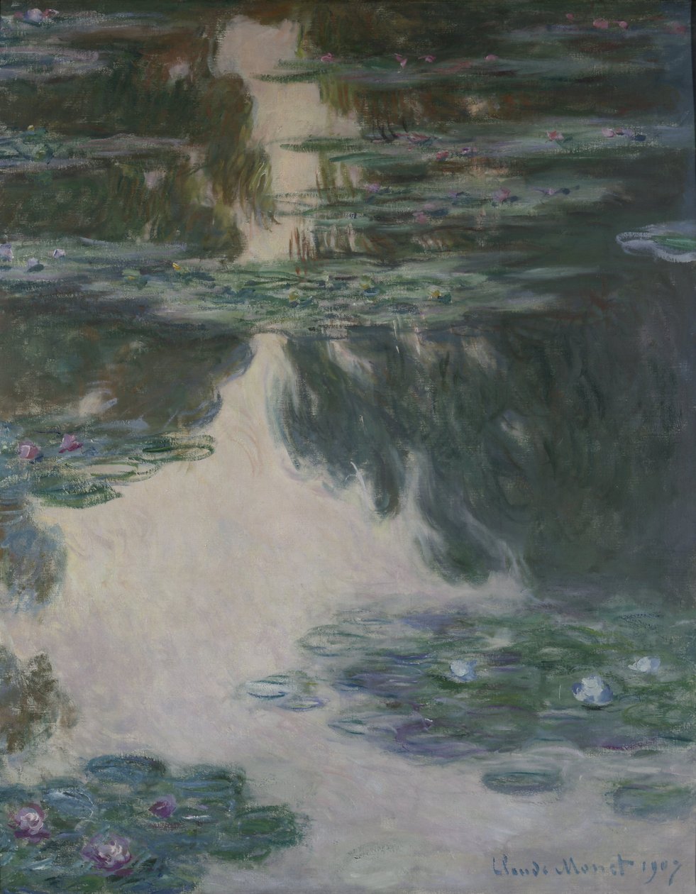 Lilie wodne, 1907 autorstwa Claude Monet