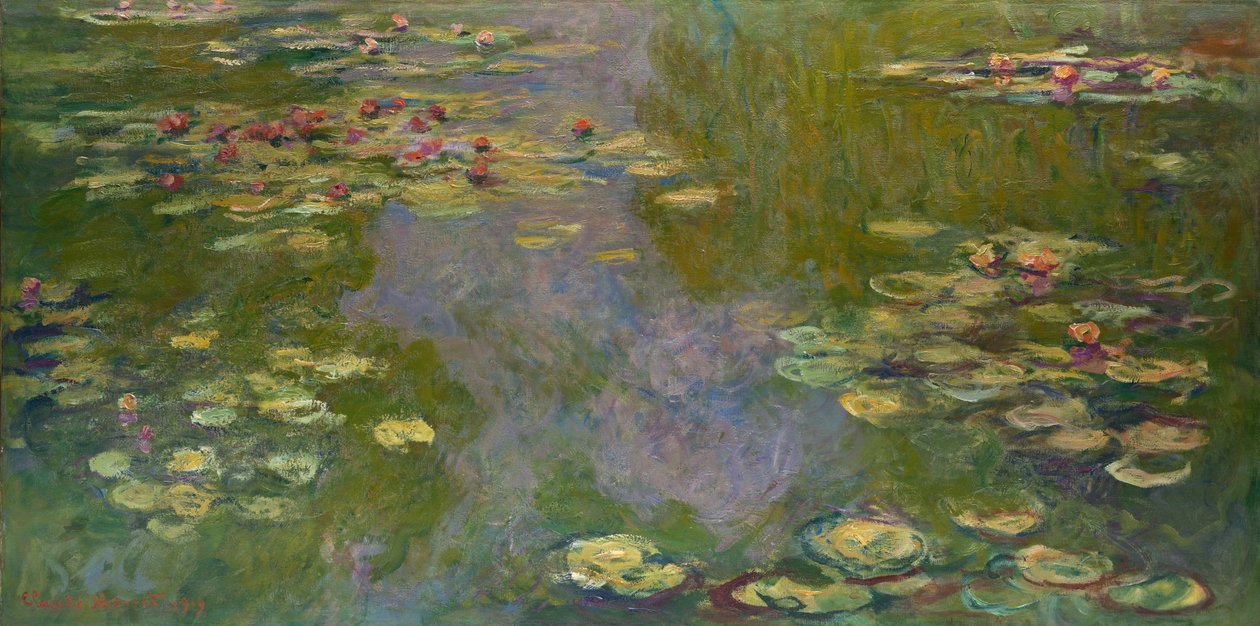 Lilie wodne, 1919 autorstwa Claude Monet
