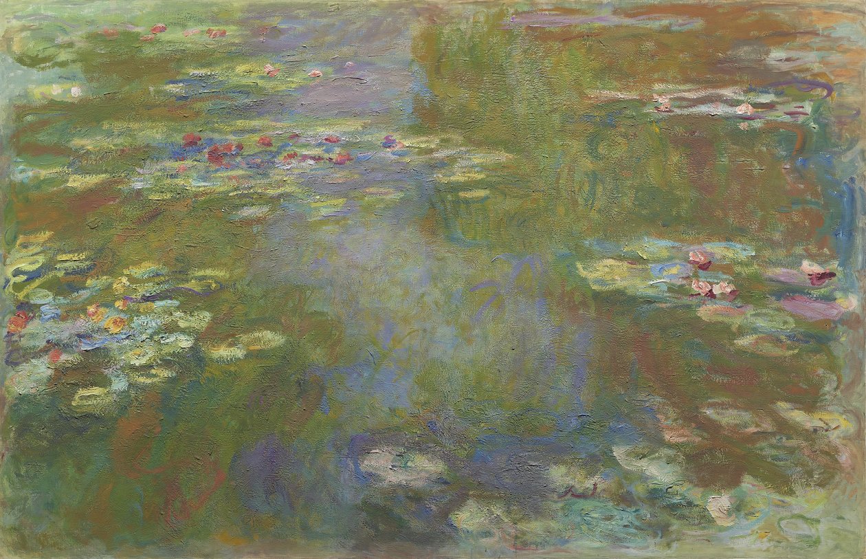 Staw lilii wodnych, 1917-19 autorstwa Claude Monet