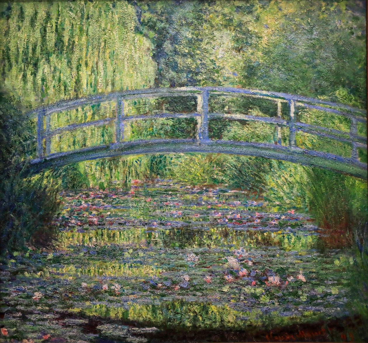 Staw lilii wodnych, zielona harmonia autorstwa Claude Monet