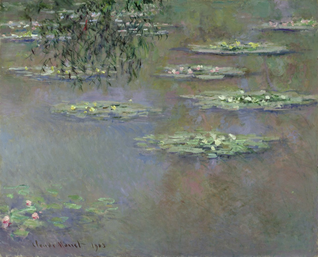 Lilie wodne, 1903 autorstwa Claude Monet