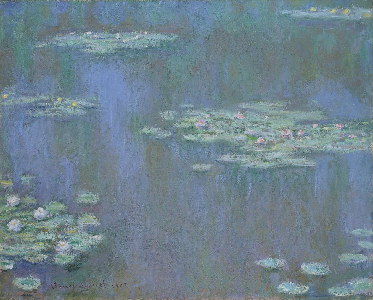 „Lilie wodne”, 1905 autorstwa Claude Monet