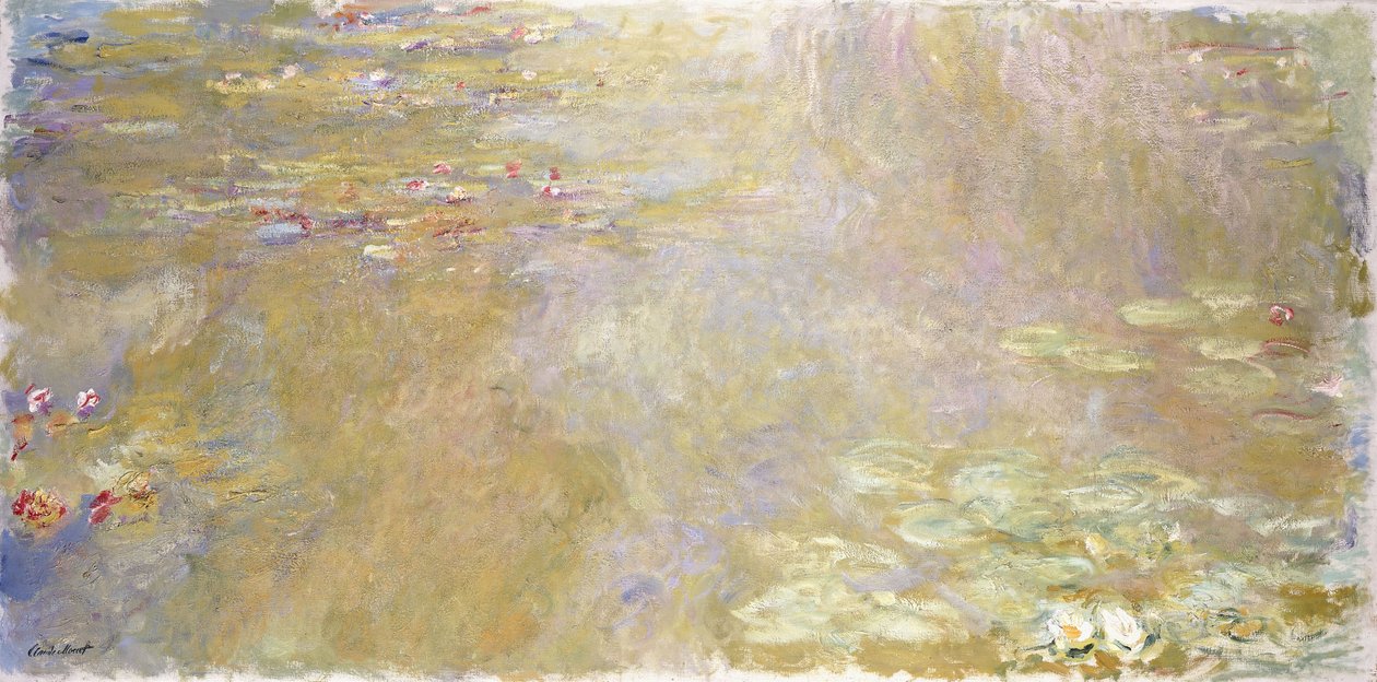 Staw lilii wodnych, ok. 1917-1919 autorstwa Claude Monet