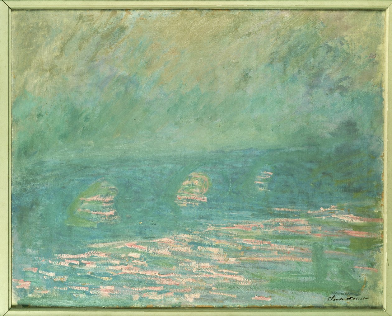Most Waterloo autorstwa Claude Monet