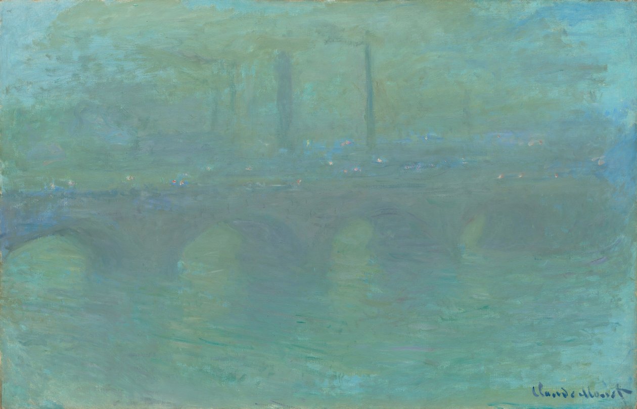 Waterloo Bridge, Londyn, o zmierzchu, 1904. autorstwa Claude Monet