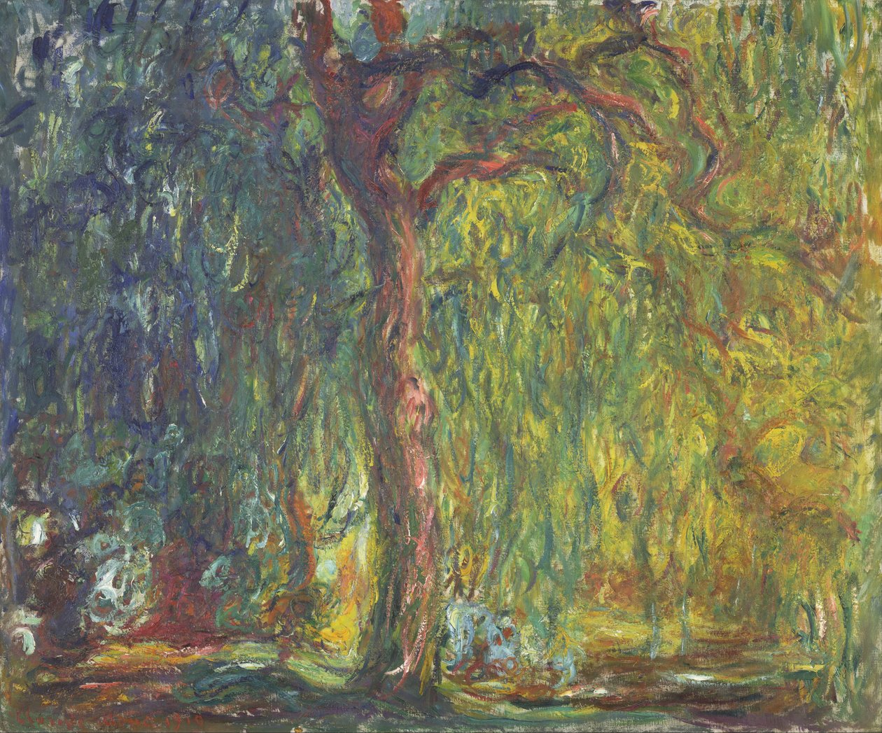 Płacząca wierzba autorstwa Claude Monet
