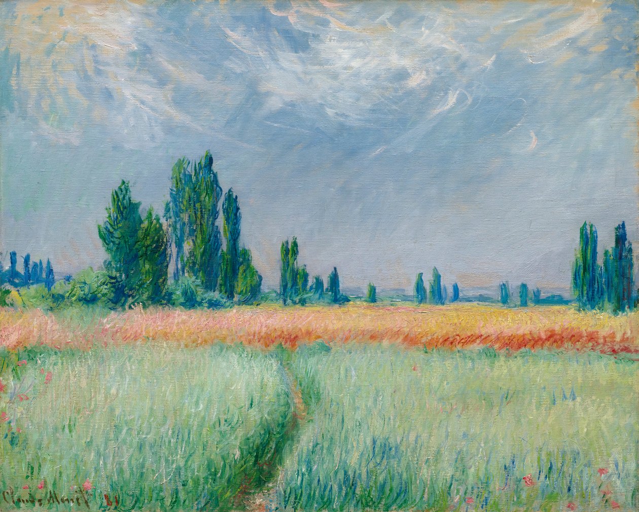 Pole pszenicy autorstwa Claude Monet