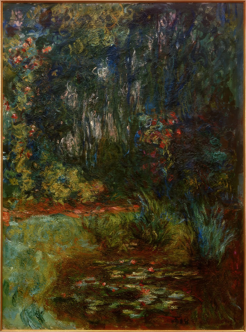 Narożnik basenu z liliami wodnymi, 1918 autorstwa Claude Monet