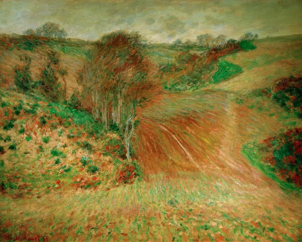 Zimowy krajobraz w pobliżu Etretat autorstwa Claude Monet