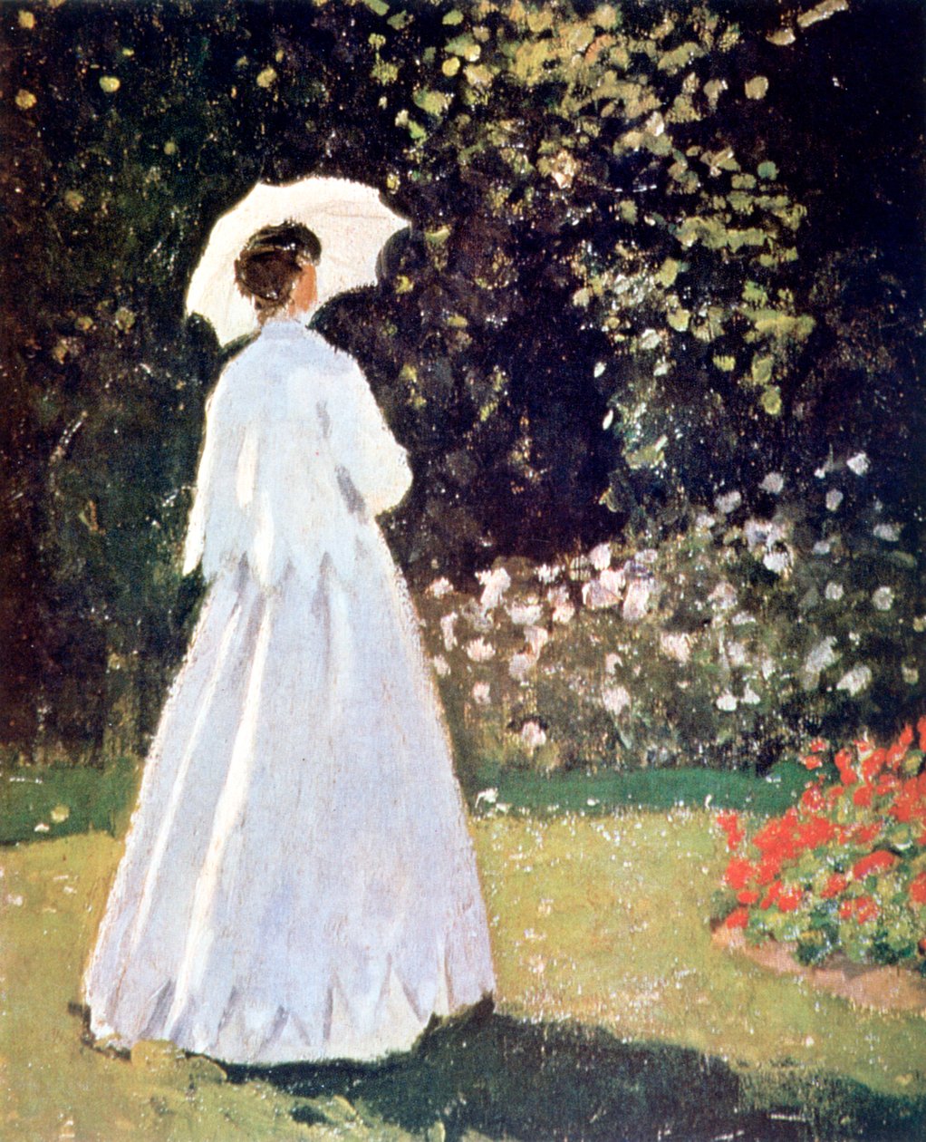 Kobieta w ogrodzie, Sainte Adresse, detal, 1867 autorstwa Claude Monet