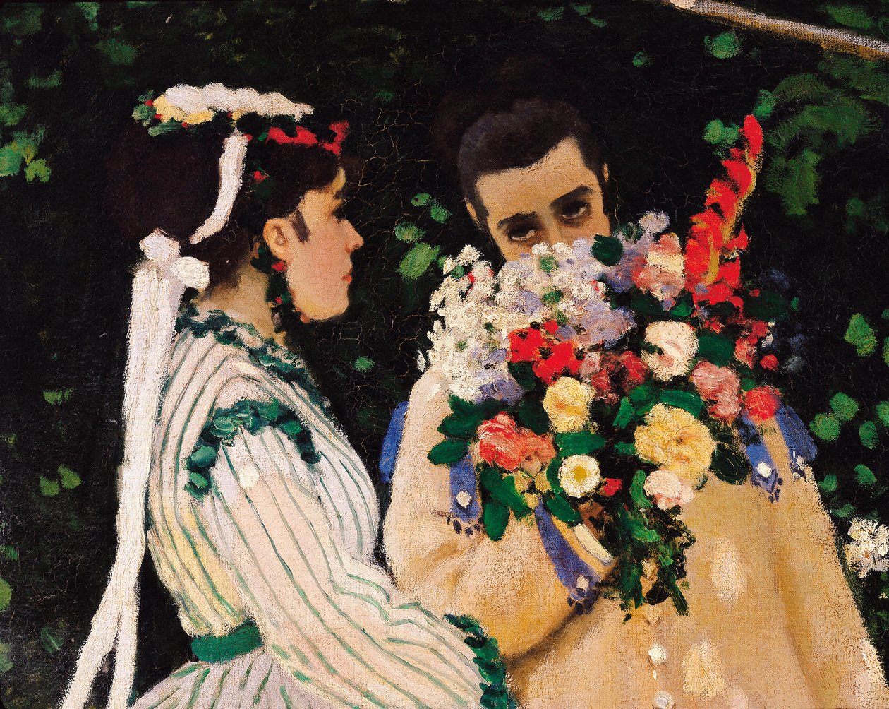 Kobiety w ogrodzie, detal, ok. 1866 (olej na płótnie) autorstwa Claude Monet