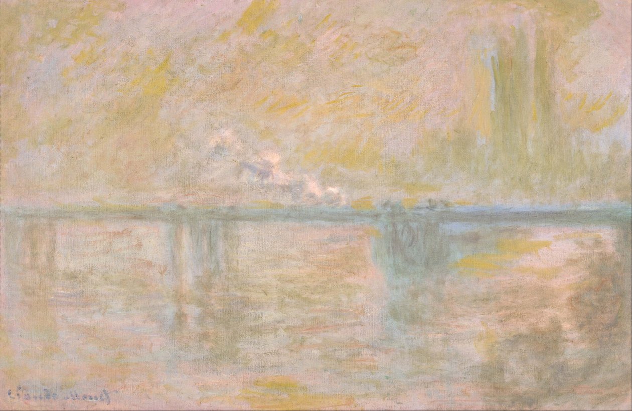 Most Charing Cross, Londyn autorstwa Claude Monet