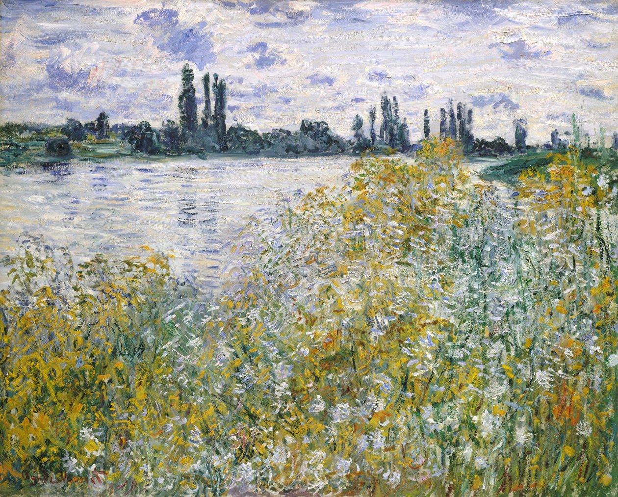 Wyspa Kwiatów w pobliżu Vétheuil autorstwa Claude Monet