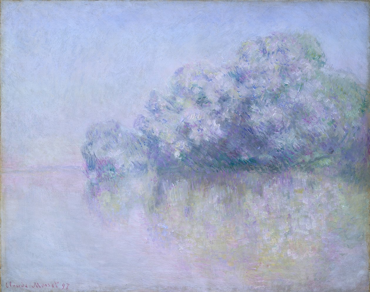 Wyspa Pokrzywowa w pobliżu Vernon, 1897 autorstwa Claude Monet