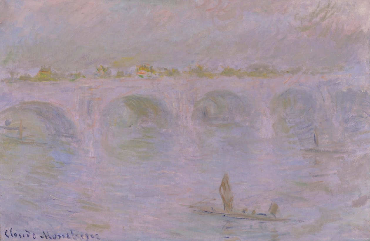 Most Waterloo, Londyn autorstwa Claude Monet