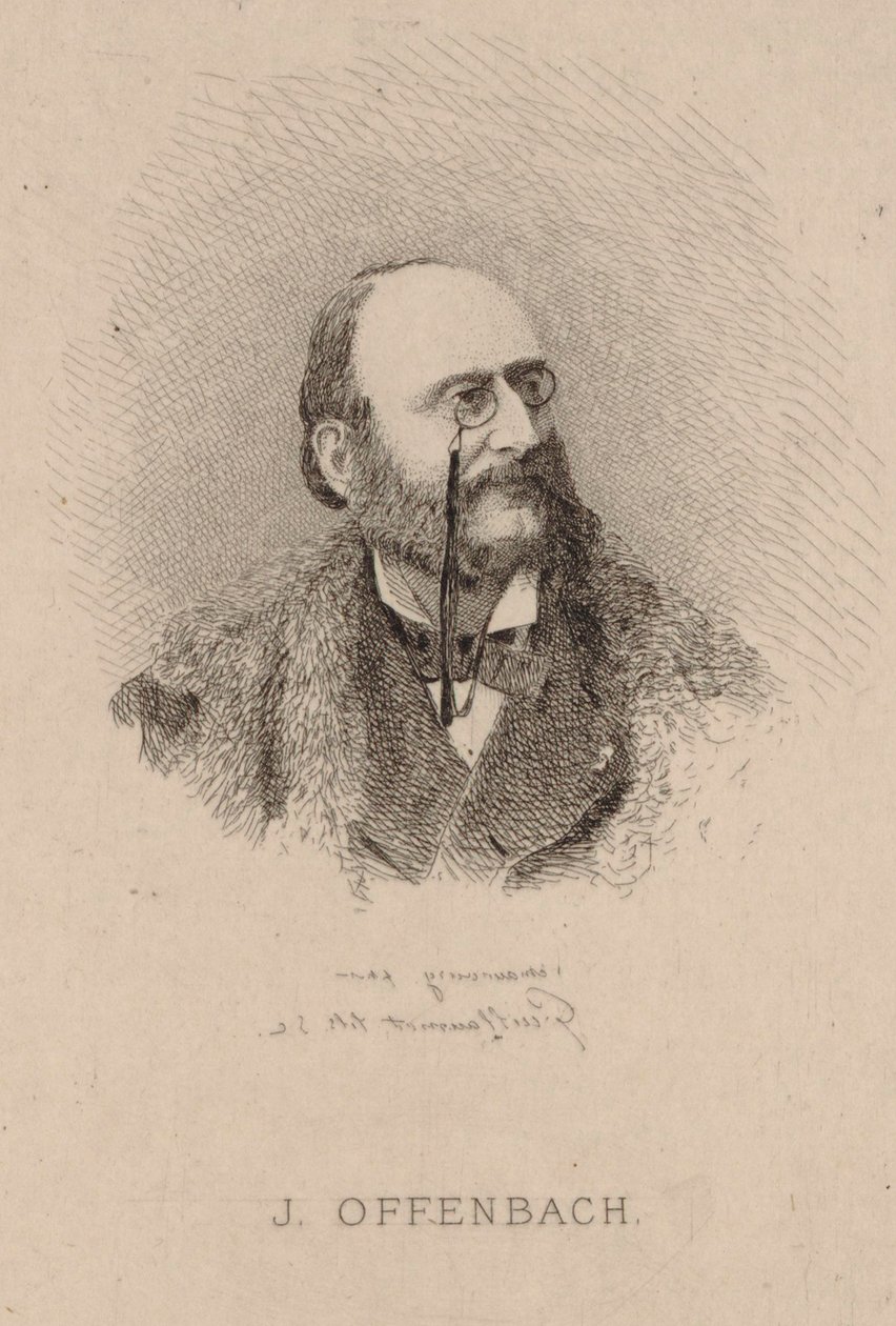 Portret Jacquesa Offenbacha 1819-1880, 1870. autorstwa Claude Nicolas Eugène Guillaumot