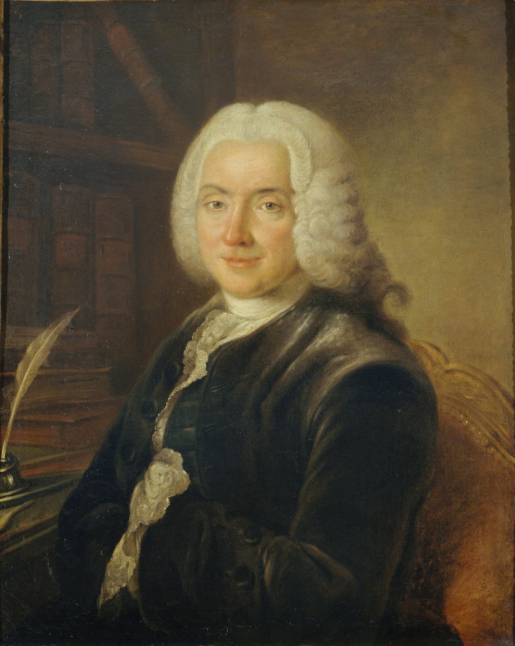 Portret Charlesa-Jeana-François Hénaulta 1685-1770, ok. 1730. autorstwa Claude Pougin de Saint Aubin