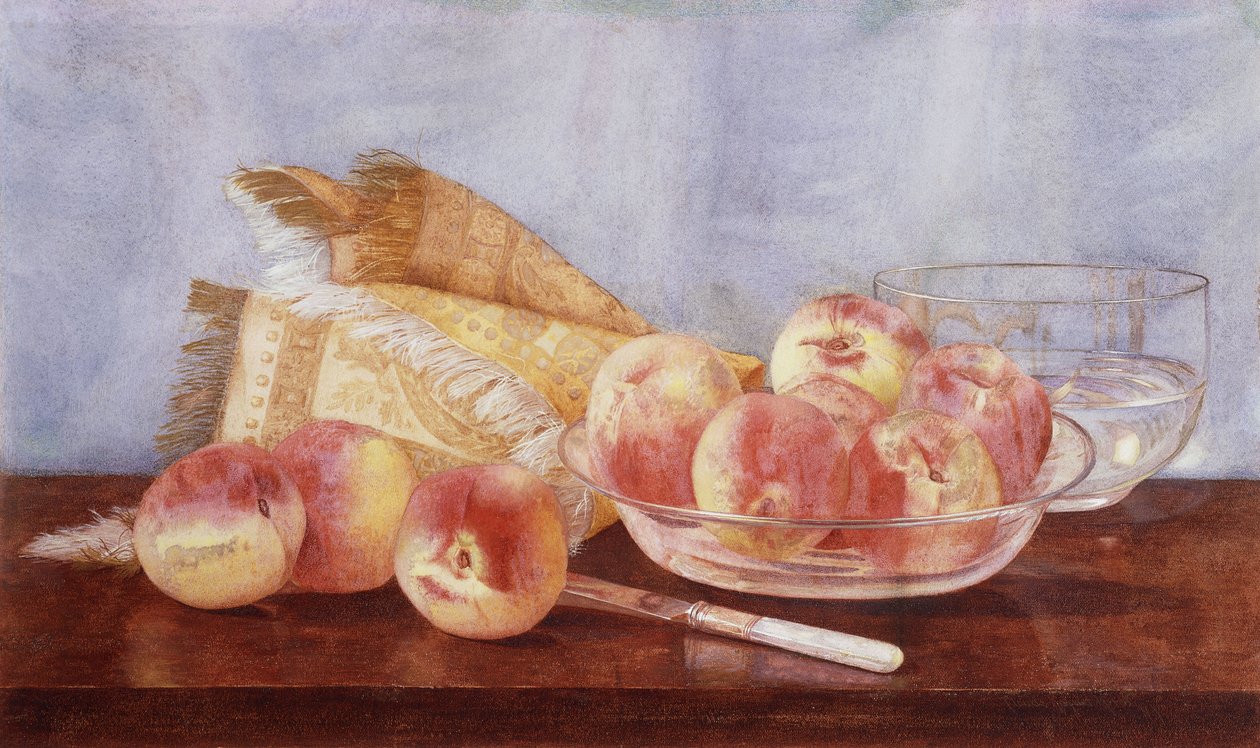 Martwa natura z brzoskwiniami autorstwa Claude Raguet Hirst
