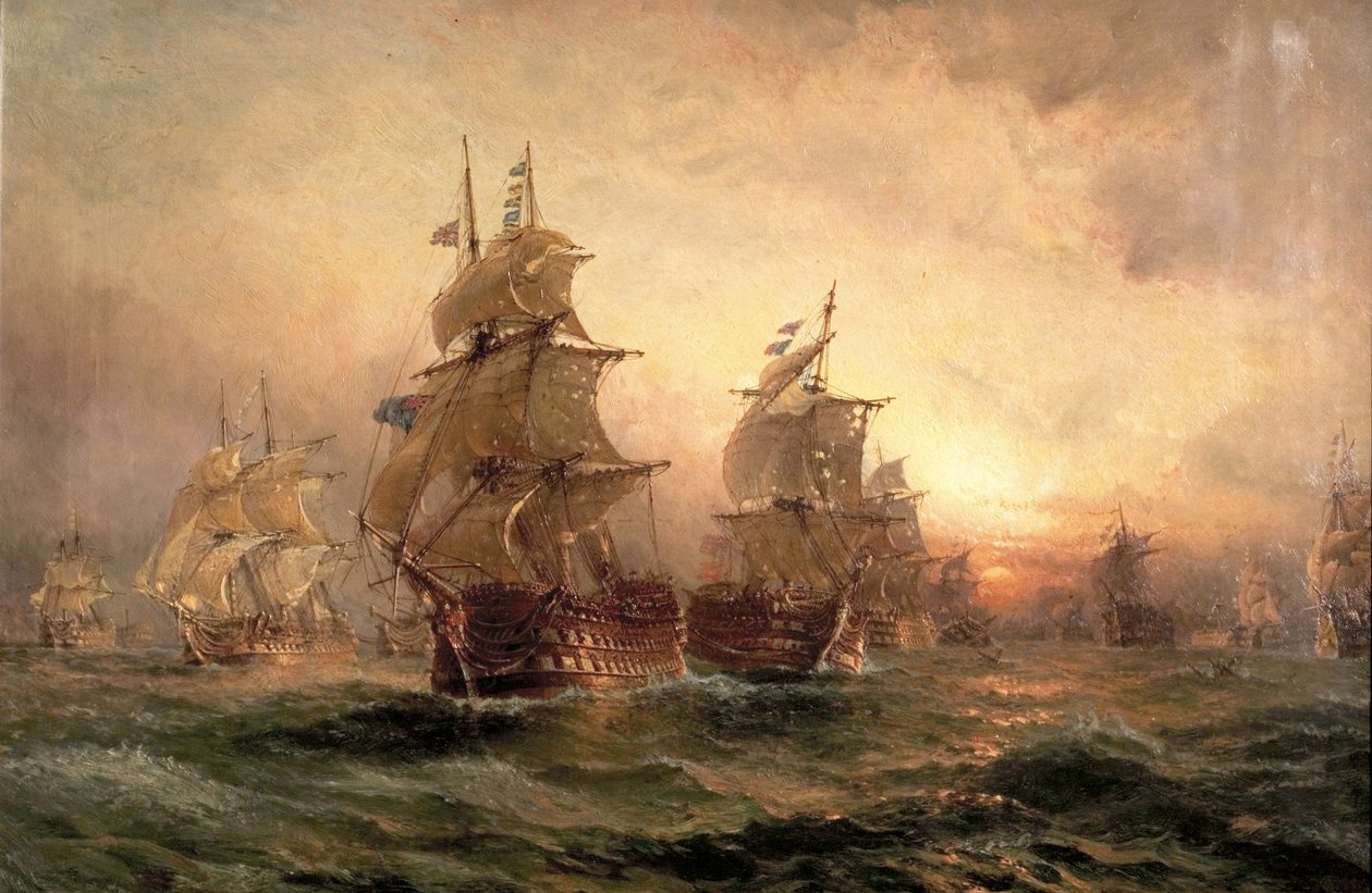 Wieczór pod Trafalgarem, 1890 autorstwa Claude T. Stanfield Moore