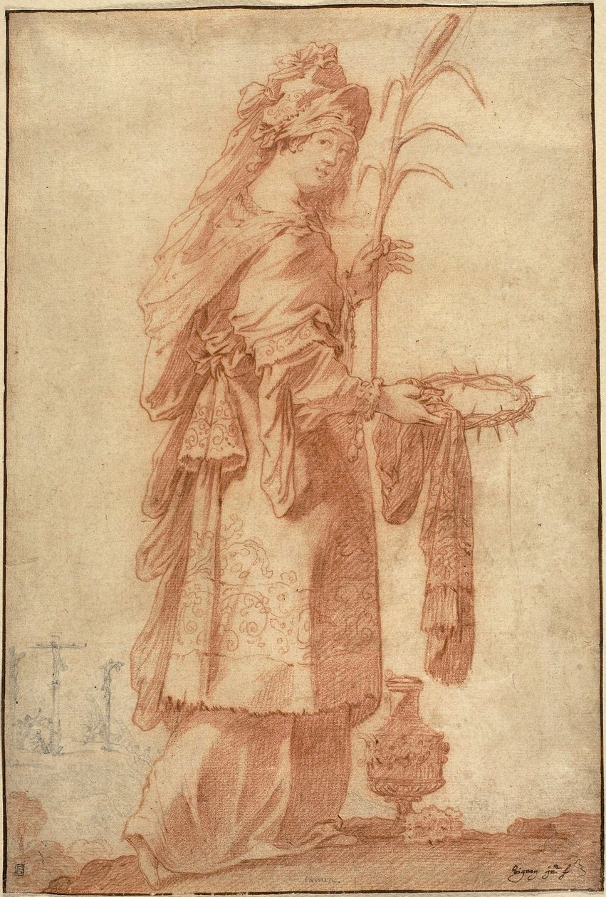 Samańska Sybilla, ok. 1630 autorstwa Claude Vignon