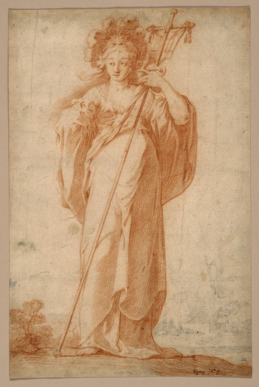 Kuman Sybilla, c.1630 autorstwa Claude Vignon